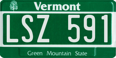 VT license plate LSZ591