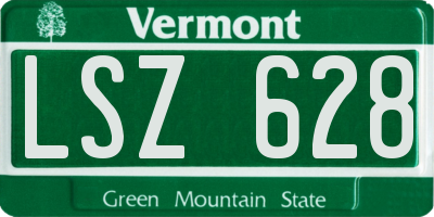 VT license plate LSZ628