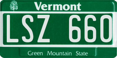 VT license plate LSZ660