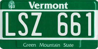 VT license plate LSZ661