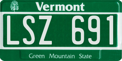 VT license plate LSZ691