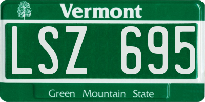 VT license plate LSZ695