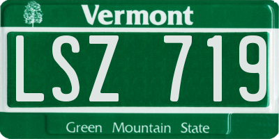 VT license plate LSZ719