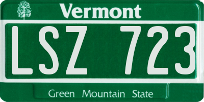 VT license plate LSZ723