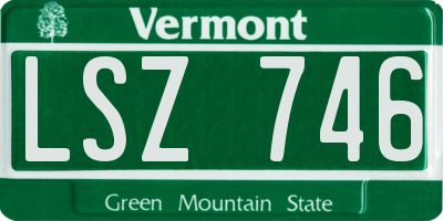VT license plate LSZ746