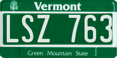 VT license plate LSZ763