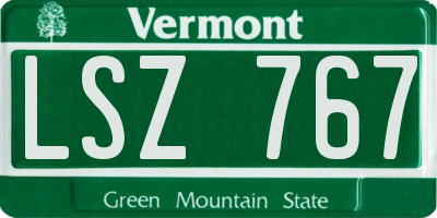 VT license plate LSZ767