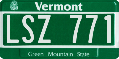 VT license plate LSZ771