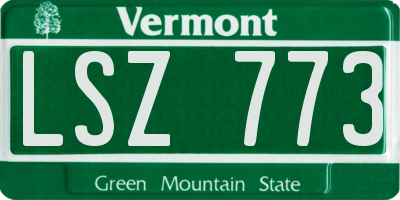 VT license plate LSZ773
