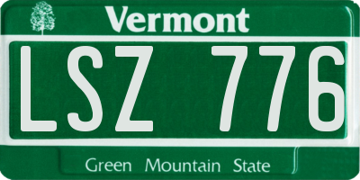 VT license plate LSZ776