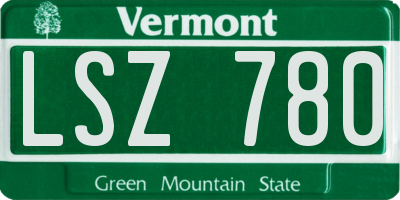 VT license plate LSZ780