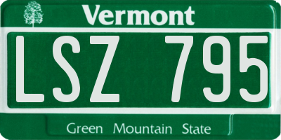 VT license plate LSZ795