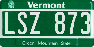 VT license plate LSZ873