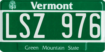 VT license plate LSZ976