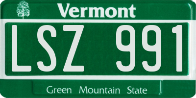 VT license plate LSZ991