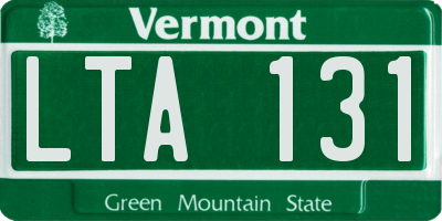 VT license plate LTA131