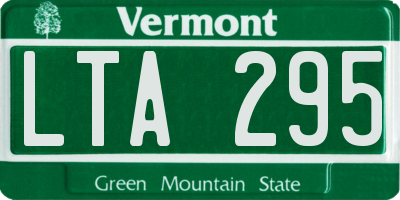 VT license plate LTA295