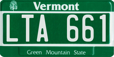 VT license plate LTA661