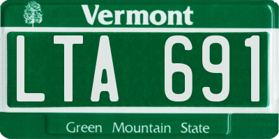 VT license plate LTA691