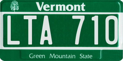 VT license plate LTA710