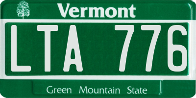VT license plate LTA776