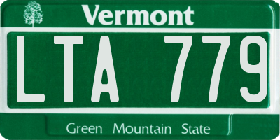 VT license plate LTA779