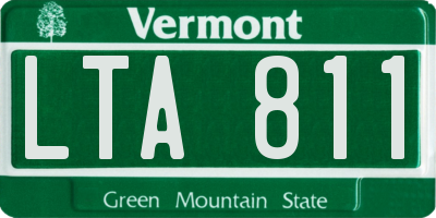VT license plate LTA811
