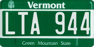 VT license plate LTA944