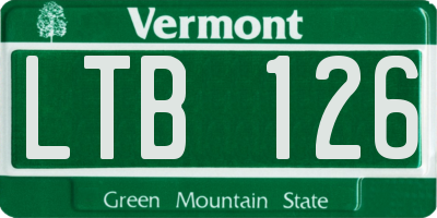 VT license plate LTB126