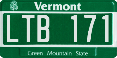 VT license plate LTB171