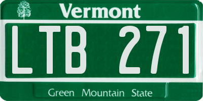 VT license plate LTB271