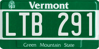 VT license plate LTB291
