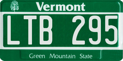 VT license plate LTB295