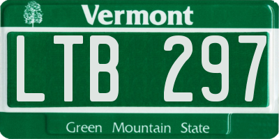 VT license plate LTB297