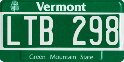 VT license plate LTB298