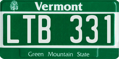 VT license plate LTB331