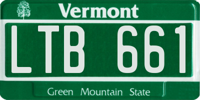 VT license plate LTB661