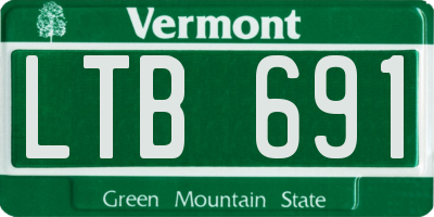 VT license plate LTB691