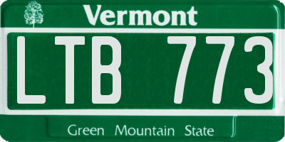 VT license plate LTB773