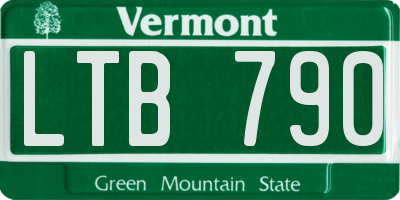 VT license plate LTB790