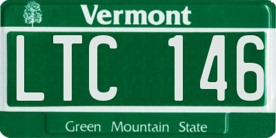 VT license plate LTC146