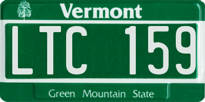 VT license plate LTC159