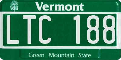 VT license plate LTC188