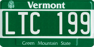 VT license plate LTC199