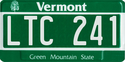VT license plate LTC241