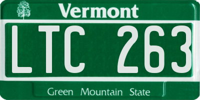 VT license plate LTC263