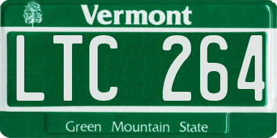 VT license plate LTC264