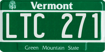 VT license plate LTC271