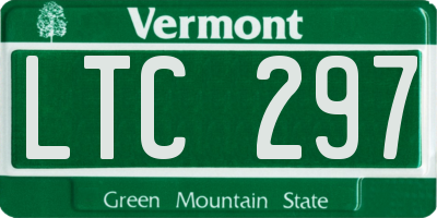 VT license plate LTC297