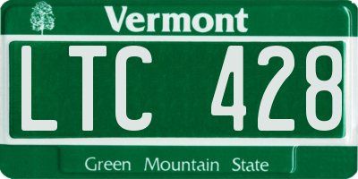 VT license plate LTC428